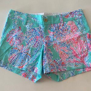 Lilly Pultizer 5" Callahan Shorts: Minty Fresh